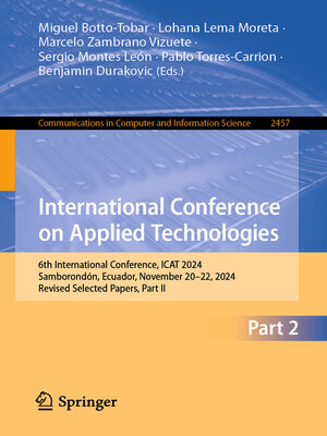 cover image of International Conference on Applied Technologies